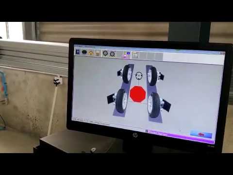3D wheel alignment software operation video