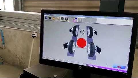 3D wheel alignment software operation video