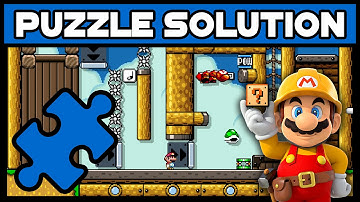 Super Mario Maker - One Screen Puzzle Walkthrough [#9] - Lucky Throw