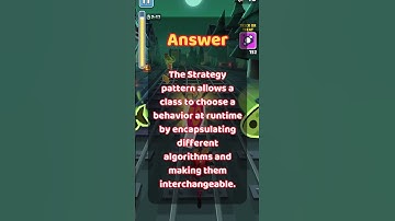 #OOPConcepts #TechInterview #Coding What is the Strategy Pattern in OOP? #Interview