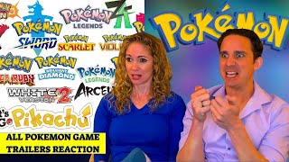 A Bunch of Pokemon Game Trailers Reaction