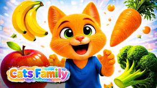Healthy Food Shopping Day with Leo and Lily 🛒🥦 | Nursery Rhymes by Cats Family 3D