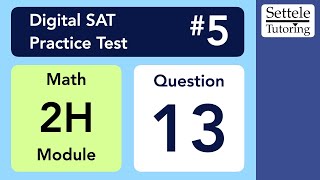 Digital SAT 5, Math Module 2H, Question 13 (xy-plane)