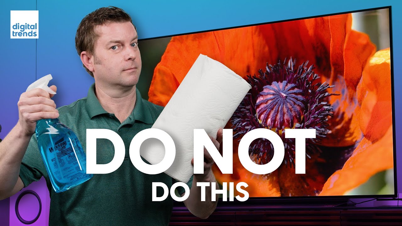 How to clean a TV screen the right way  Avoid damage to your 30K flat  screen!