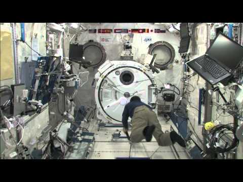One Man Baseball Game on ISS (International Space Station)
