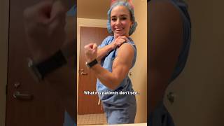 Young Girl Flexing Her Muscle