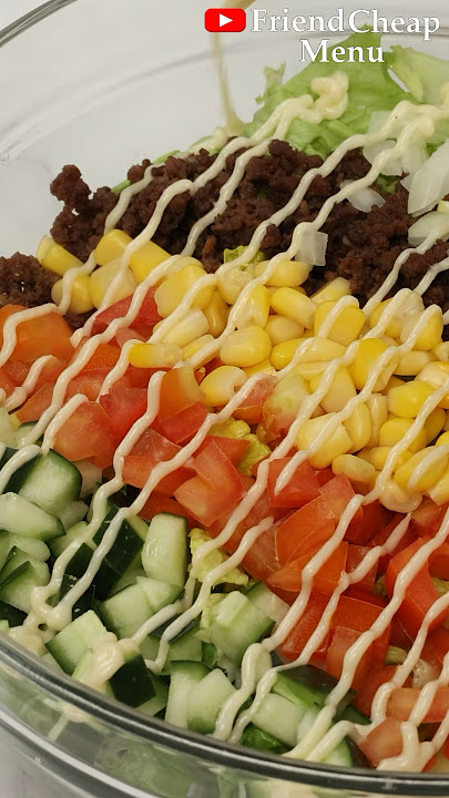 Beef Nachos Salad #nachossalad #nachosalad #beefnachossalad