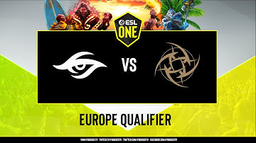 [ESL One Los Angeles 2020 EU Qualifier] Secret vs NiP - Game 1