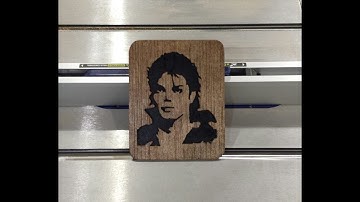 Michael Jackson Scroll Saw Portrait