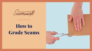 How to Sew: grade seams to reduce bulk