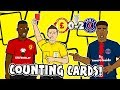 Pogba red card  counting cards man utd vs psg 02 parody song goals highlights