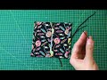 Making a mask from rectangle fabric | DIY Face Mask with filter pocket