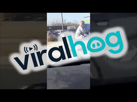 Strange Scenes as Man Hangs Onto Car Hood || ViralHog