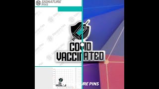 βοΈ Sketch to Production π
- Covid Vaccinated Lapel Pins βοΈ Sketch to Production π
- Covid Vaccinated Lapel Pins