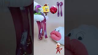 ASMR Convenient to eat two-dimensional snacks, children's food 🍦🍧🍰🍬 #snacks #candy #sweet #fun
