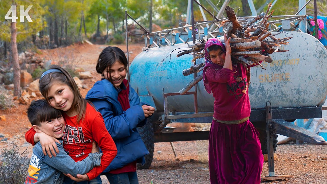 Семейная жизнь в горах - Четыре сезона Кочевая культура | Документальный-4К