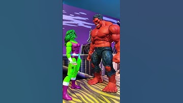 FaceOff: SHE HULK Vs. RED HULK Marvel Legends QUICK LOOK Marvel Select Toy Review