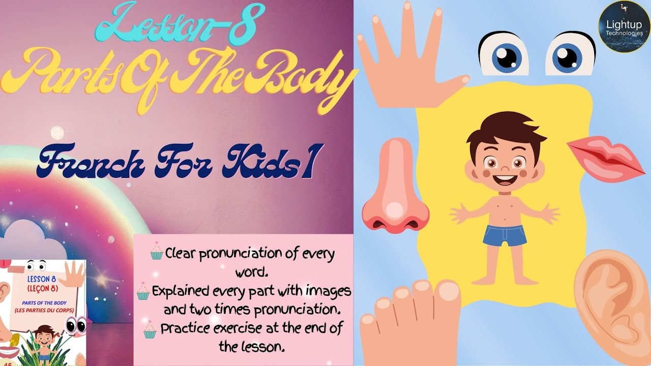 Lesson-8 of book “French for kids-1” Parts Of The Body - YouTube