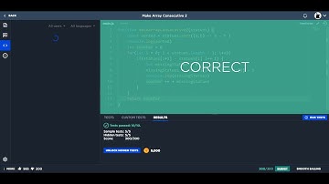 Code Signal - Make Array Consecutive 2 - Javascript