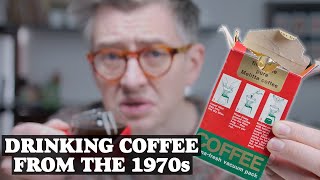 Drinking Coffee From The 1970s