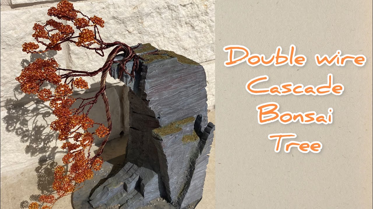Making a Wire Bonsai Tree!! #15 Double Wire Leaf  Cascade Style!!