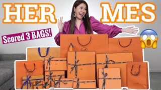 OMG! MEGA HERMES HAUL 😱 Scored 3 BAGS! BIRKIN or KELLY or Both? Luxury Unboxing with prices!