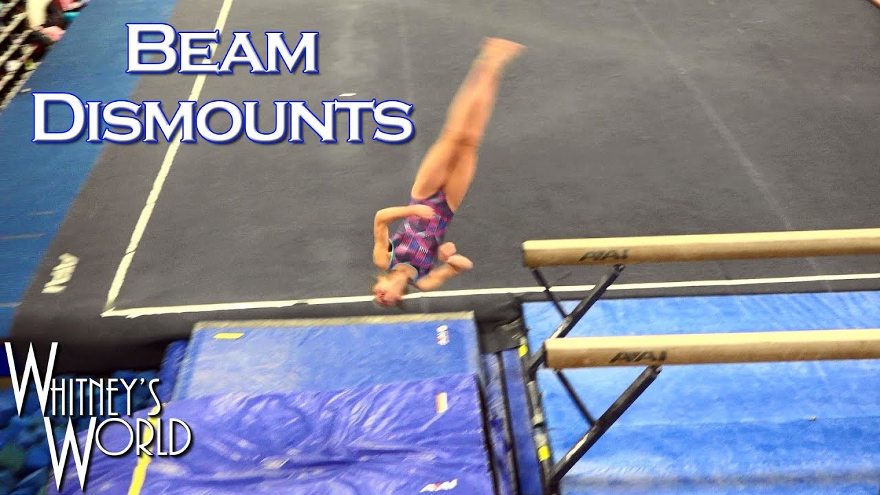 Beam Dismounts Whitney Bjerken Gymnastics YouTube