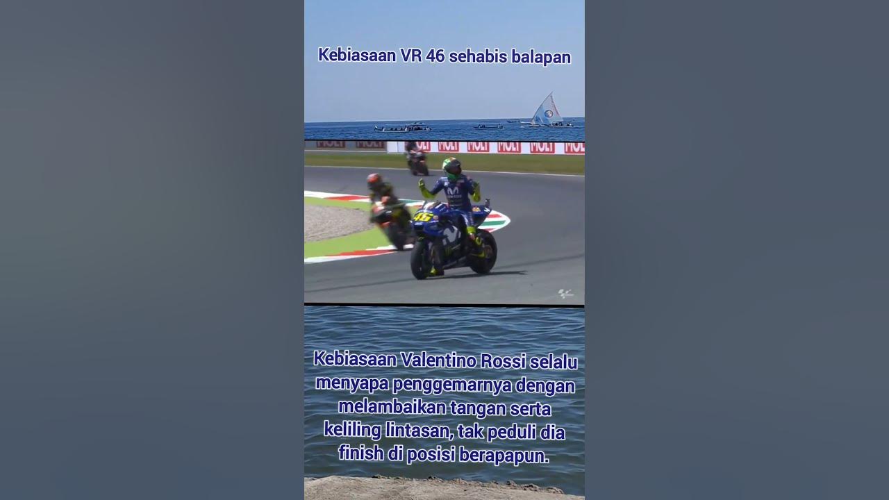 Kebiasaan Valentino Rossi sehabis balapan. #beritamotogp #vr46 #fypシ゚viral