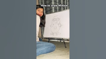 How to draw Minion #shorts #shortvideo #trending #trendingshorts #reels #drawing #minions #art