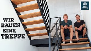 Wir bauen eine Treppe aus Stahl und Massivholz | Holz-Liebling Handwerk Doku