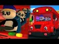 Bảo gấu trúc bánh xe trên xe buýt | 3D Nursery của Rhyme| Bao Panda Songs | Wheels on the Bus