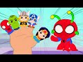 Novo! Aprenda inglês com a Canção a Familia dos Dedos Marvel Superheroes | Groovy o Marciano
