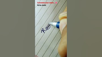 HOW TO WRITE.... RAVI |✨#shorts #handwriting 🌼#signature