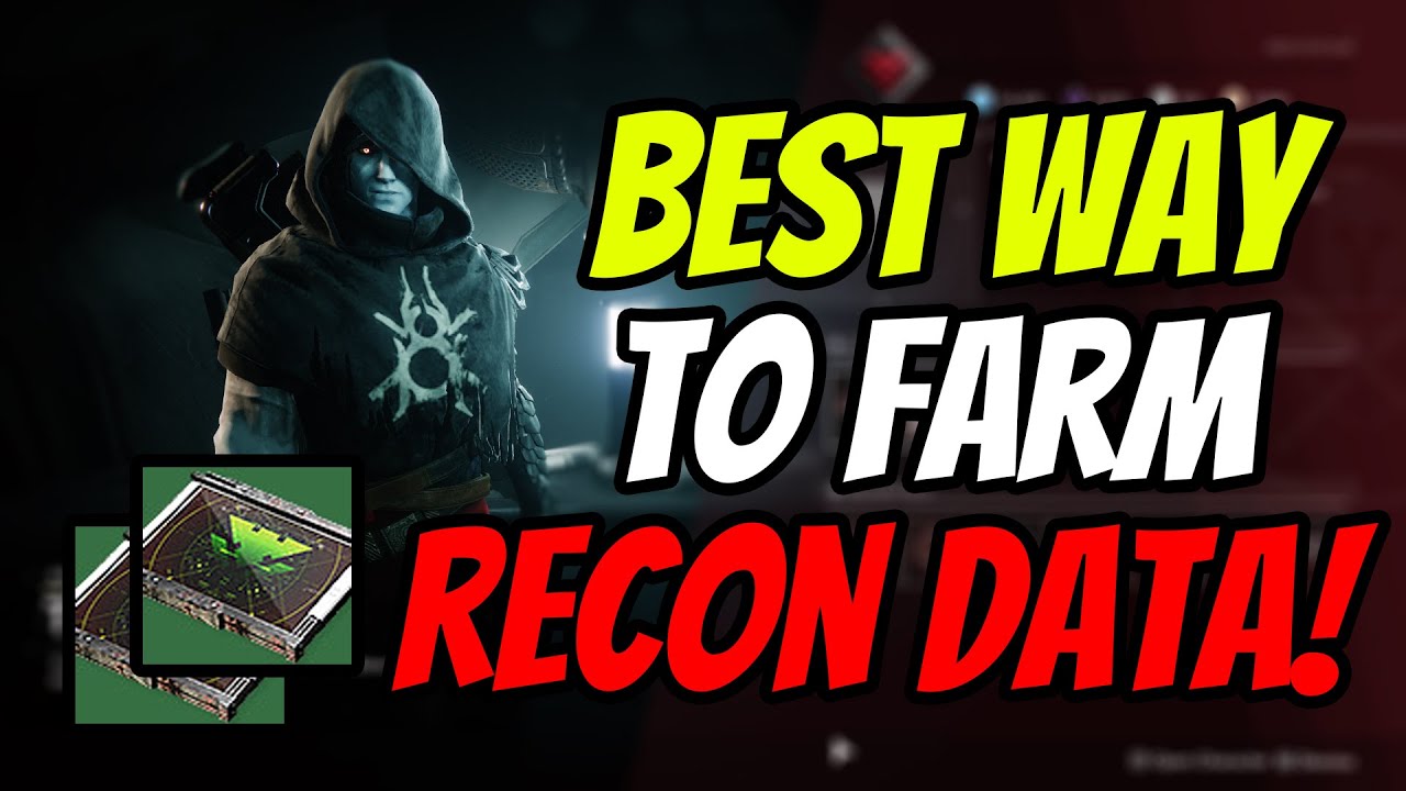 Destiny 2 BEST WAY TO FARM RECON DATA | How To Get Recon Data