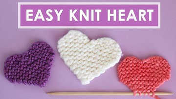 Easy Heart Knitting Pattern 💖 Original by Studio Knit