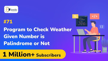 Program to check whether given number is palindrome or not  -  C Programming