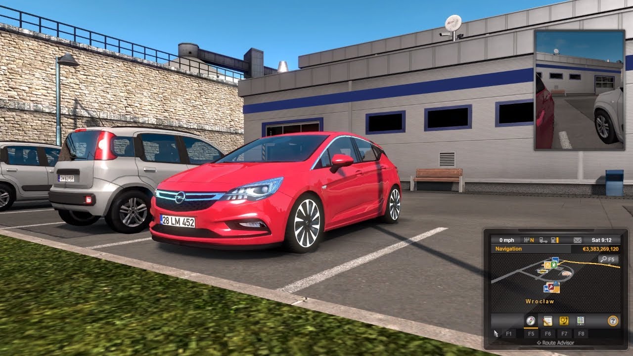 ETS2 1.36 Mods |Car Mod| - Crashed After Leaving Repair Shop of Opel Astra K V1R Mod