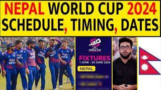 NEPAL TEAM T20 WC 2024, SCHEDULE, TIMING, MATCHES - WHERE TO WATCH ? #t20worldcup #nepalcricketteam screenshot 4