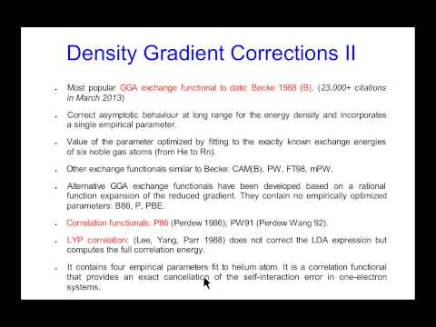 CompChem.05.06 Density Functional Theory: Generalized Gradient Approximation
