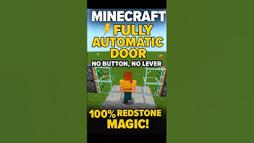 ⚡"Minecraft Fully Automatic Door🚪| No Button, No Lever, 100% Redstone Magic!" #minecraft #automatic