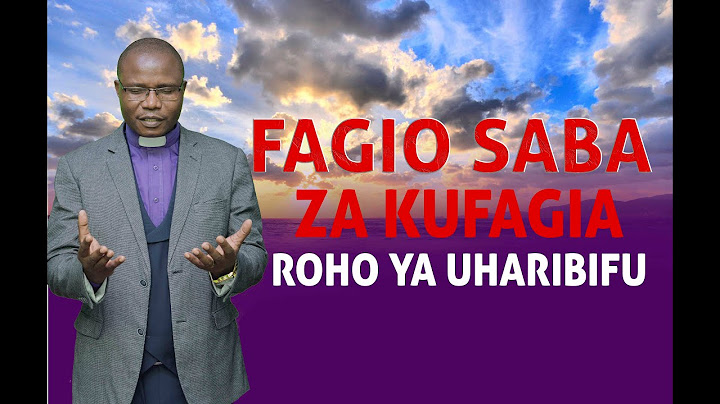 FAGIO SABA ZA KUFANGIA ROHO ZA UHARIBIFU  FJ KATUNZI