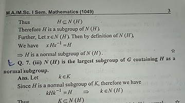 2019 M.sc Mathematics , M.A. Mathematics previous year paper // advanced abstract algebra