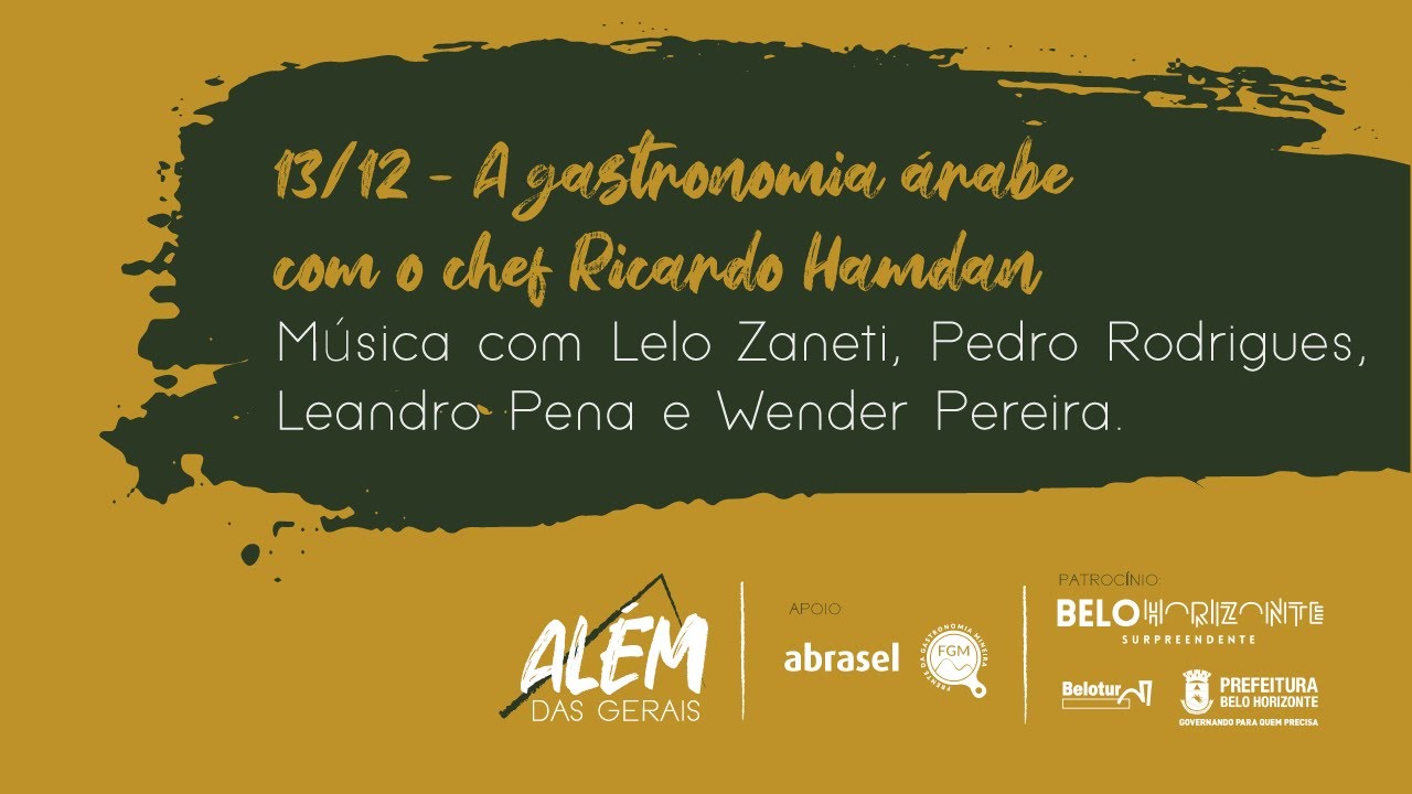 O chef Lino Ramos bate um papo sobre a cozinha libanesa com o Chef Ricardo Hamdan.