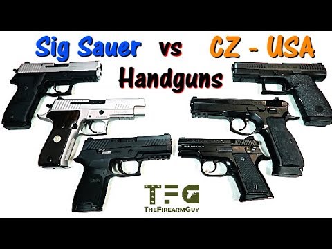 Sig Sauer vs CZ - USA Handguns - TheFireArmGuy