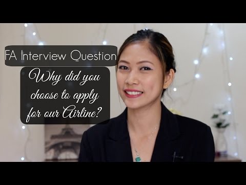 Why did you choose to apply for our airline? Cabin crew interview Tutorial by Misskaykrizz