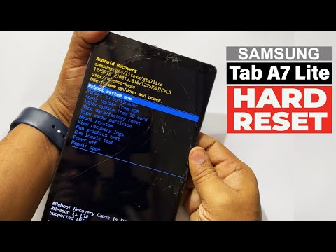 Samsung Galaxy Tab A7 Lite : Hard Reset | Unlock Pin Pattern Password | Factory Reset