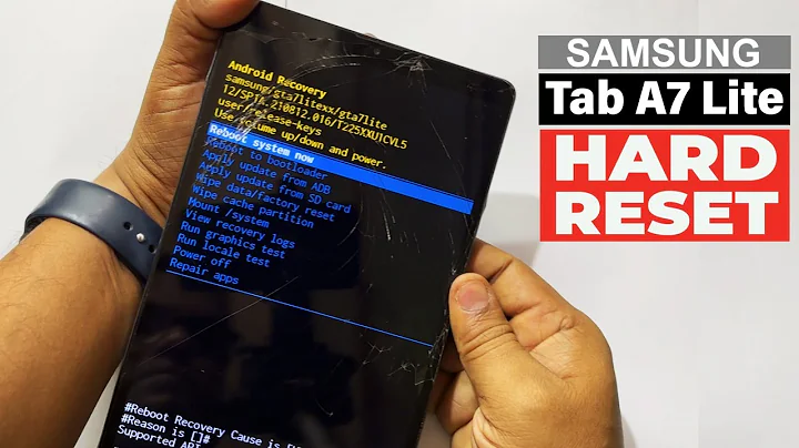 Samsung Galaxy Tab A7 Lite : Hard Reset | Unlock Pin Pattern Password | Factory Reset