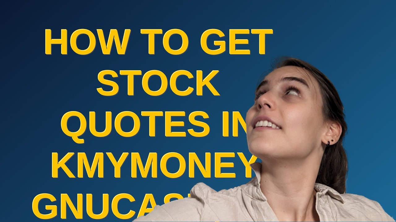 How To Get Stock Quotes In KMyMoney GNUCash Or Other Programs Using how-to-get-stock-quotes-in-kmymoney-gnucash-or-other-programs-using