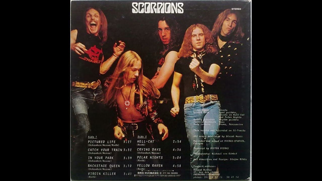 B2 Crying Days - Scorpions – Virgin Killer 1977 Japan Vinyl HQ