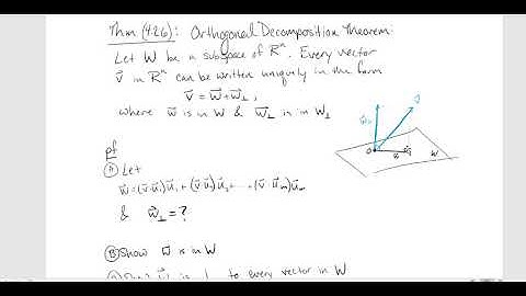 4 7 Orthogonal Complement